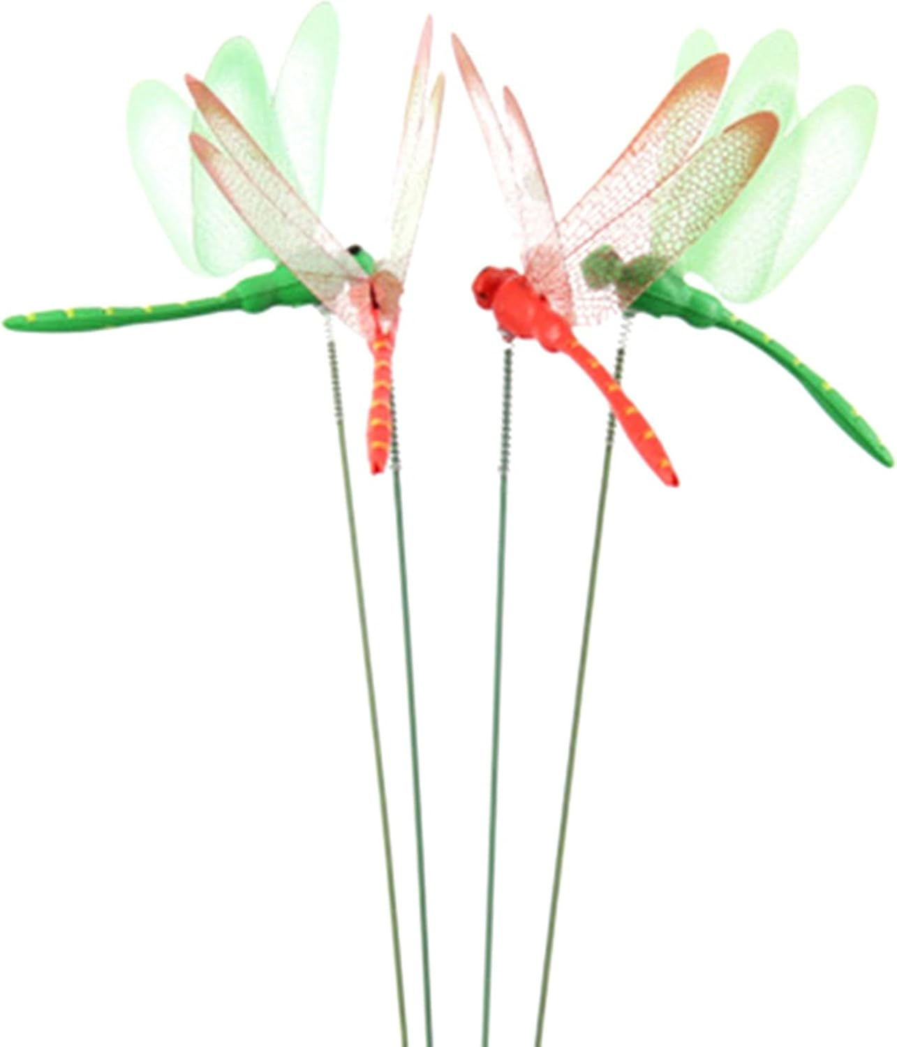 36Pcs Artificial Dragonfly Butterflies Garden Decoration Outdoor Simulation Dragonfly Stakes Yard Plant Lawn Decor Stick