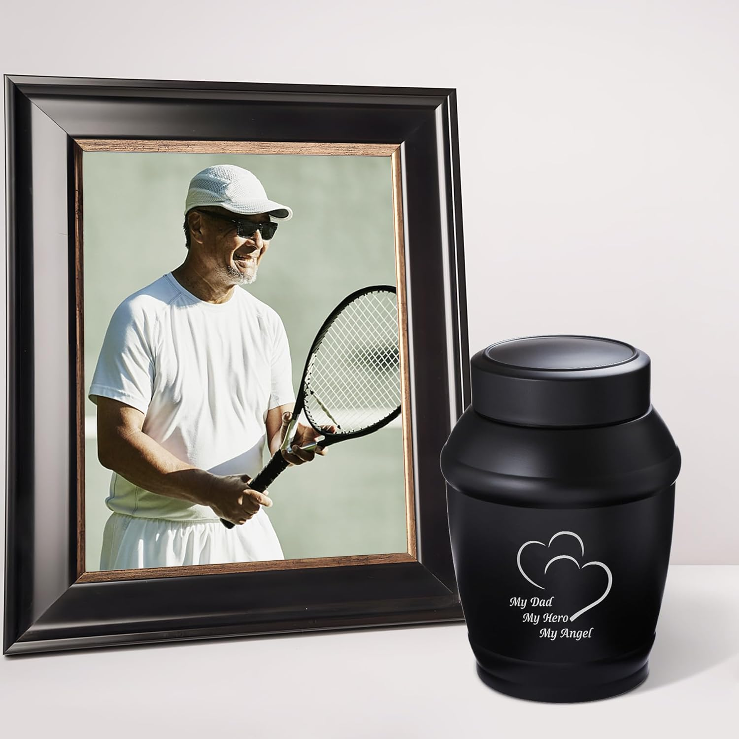 LINES ARTE 5.7" Urns for Human Ashes Adult Male Dad,Medium Cremation Urn Human Ashes,Cremation Urns for Human Ashes Adult Male image number 4