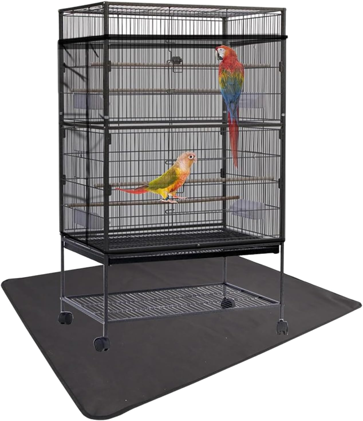 YNPQTDS Bird Cage Mat - Waterproof Pet Supplies,Pet Dirt-Resistant Bird Cage Pads,For Aquariums Crate Enclosure Indoor Reptile Dog Cat Parakeet Small Animal Lovebird Canary image number 3