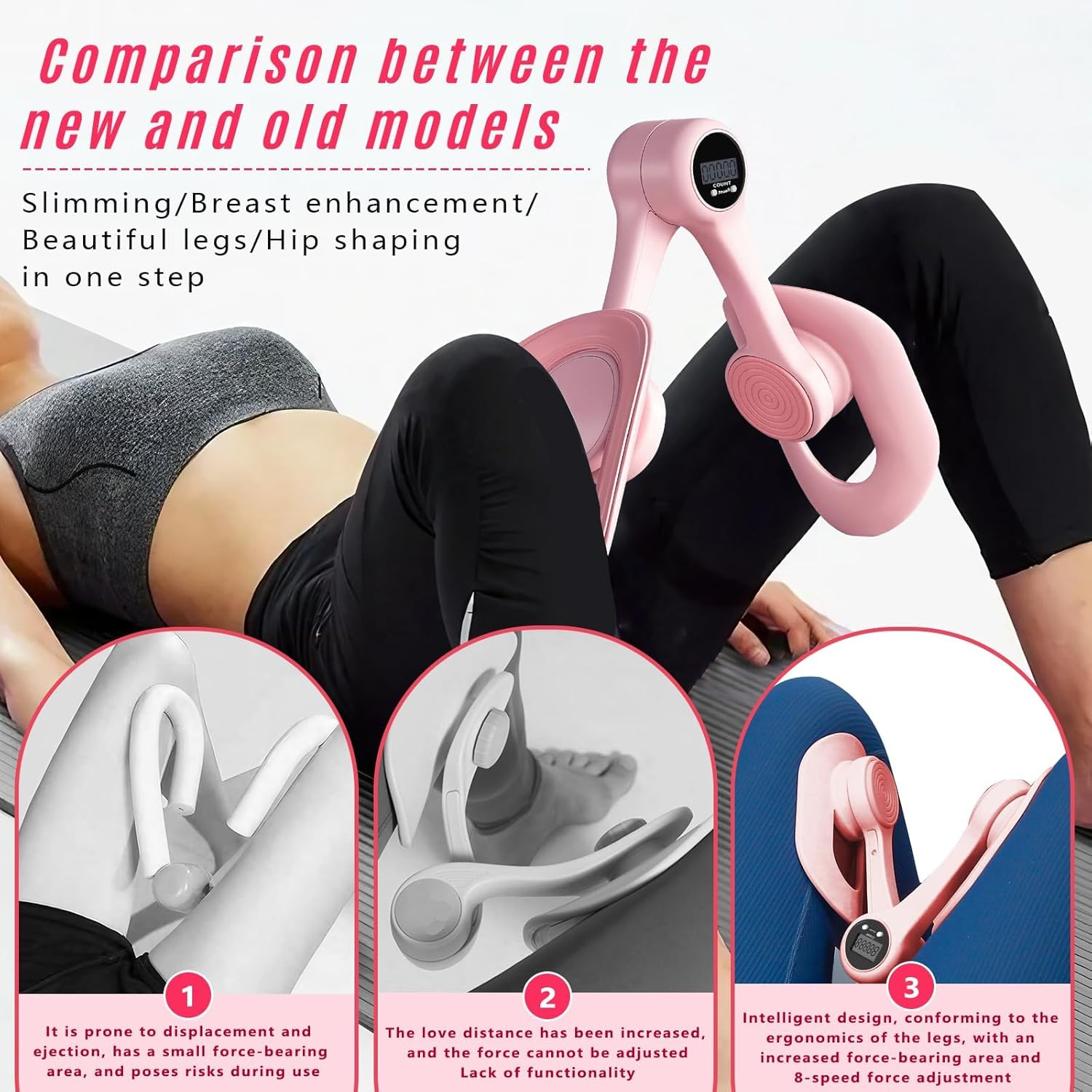 Kegel Exercise Trainer for Women - Pelvic Floor Exerciser with Smart Progress Tracking, Postpartum Recovery & Enhanced Resistance | Hip Toner for Weight Loss, Thigh Master Alternative image number 1