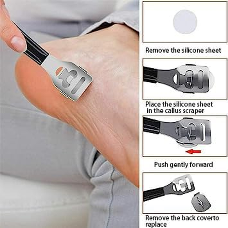 Professional Pedicure Tools Kit, LELYFIT Stainless Steel Foot File Aupplies Set, Nail Clippers, Foot Care, Callus Remover for Women and Men at Home or Travel (BLACK15) image number 4