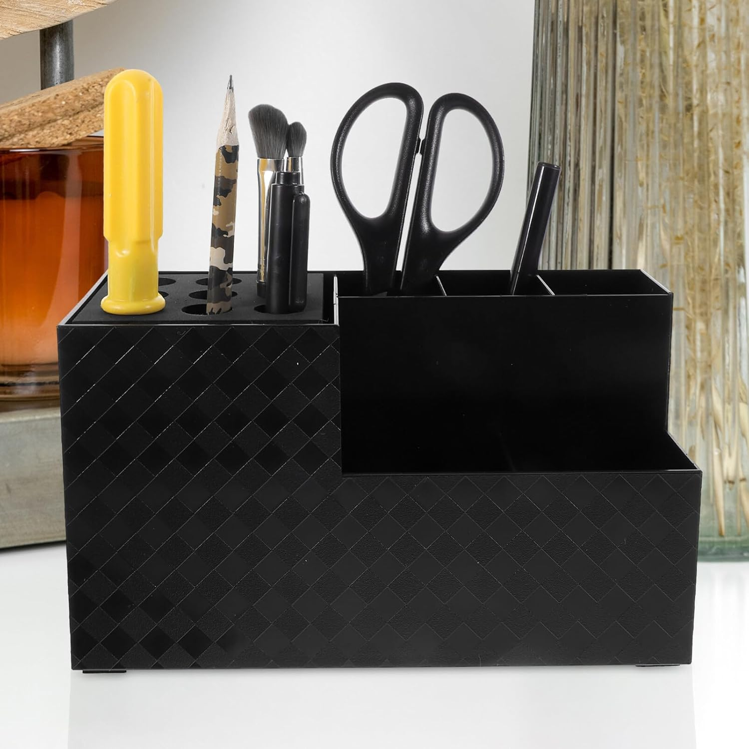 Jojofuny Hair Product Organiser Barber Scissor Holder Hair Styling Scissor Holder image number 5