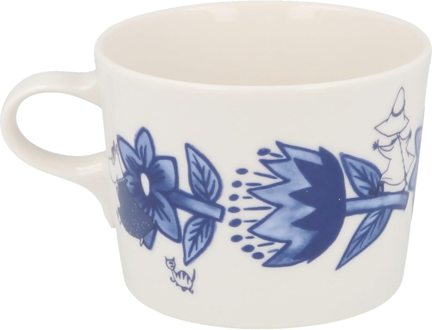 Yamakasyoten MM7001/2-13 Moomin Blue Flora Pair Mug Cup Approx. 9.2 Fl Oz (260 Ml) Pair Tableware Set, Scandinavian Miscellaneous Goods, Moomin Goods, Mother'S Day Gift, Made in Japan image number 1