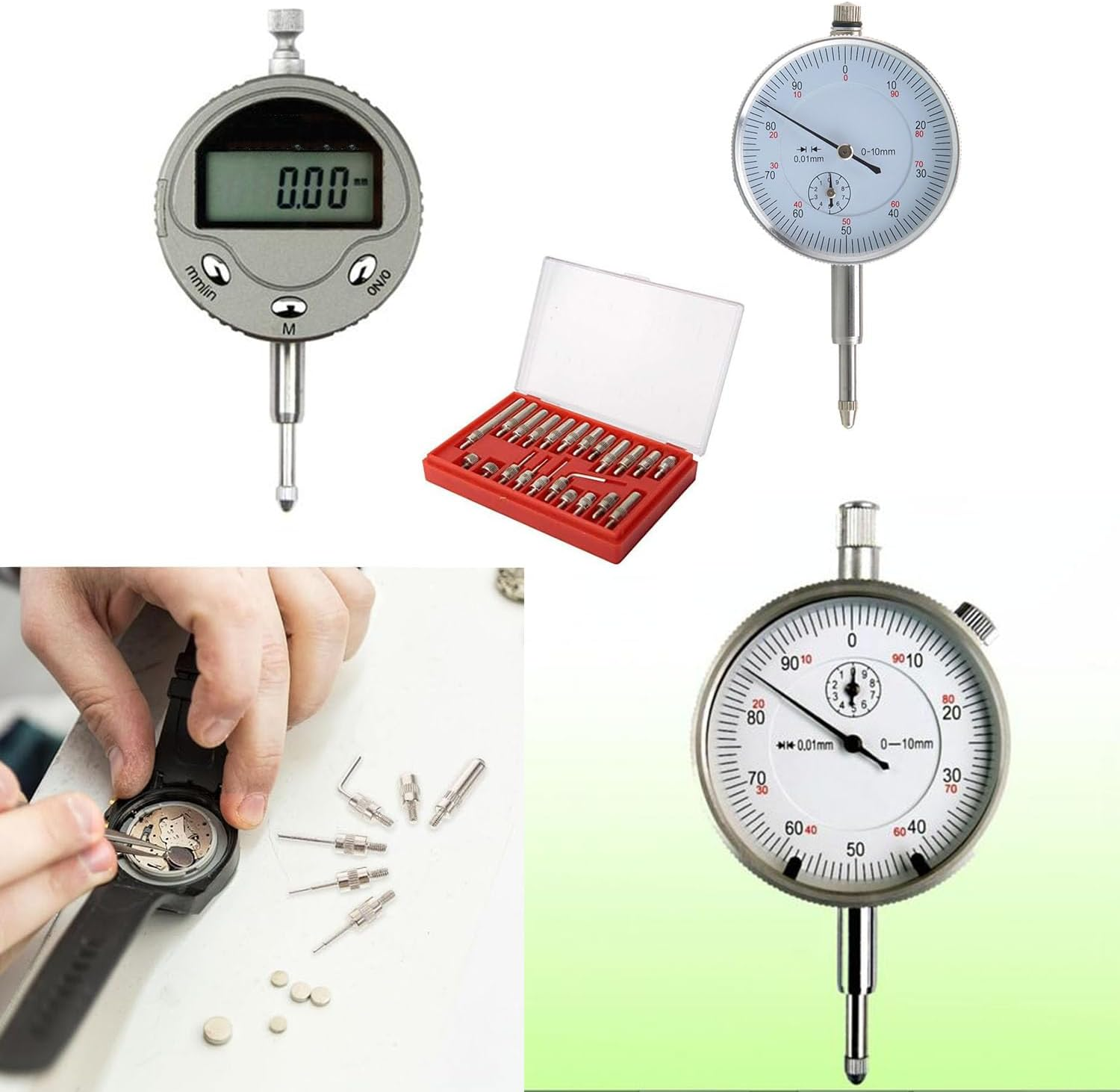 1Set Dial Indicator Extension Set Precision Measuring Tool Kit for Automotive Mechanical Processing and DIY Projects Durable Tips High Accuracy User Friendly Design and Automotive Applications image number 5