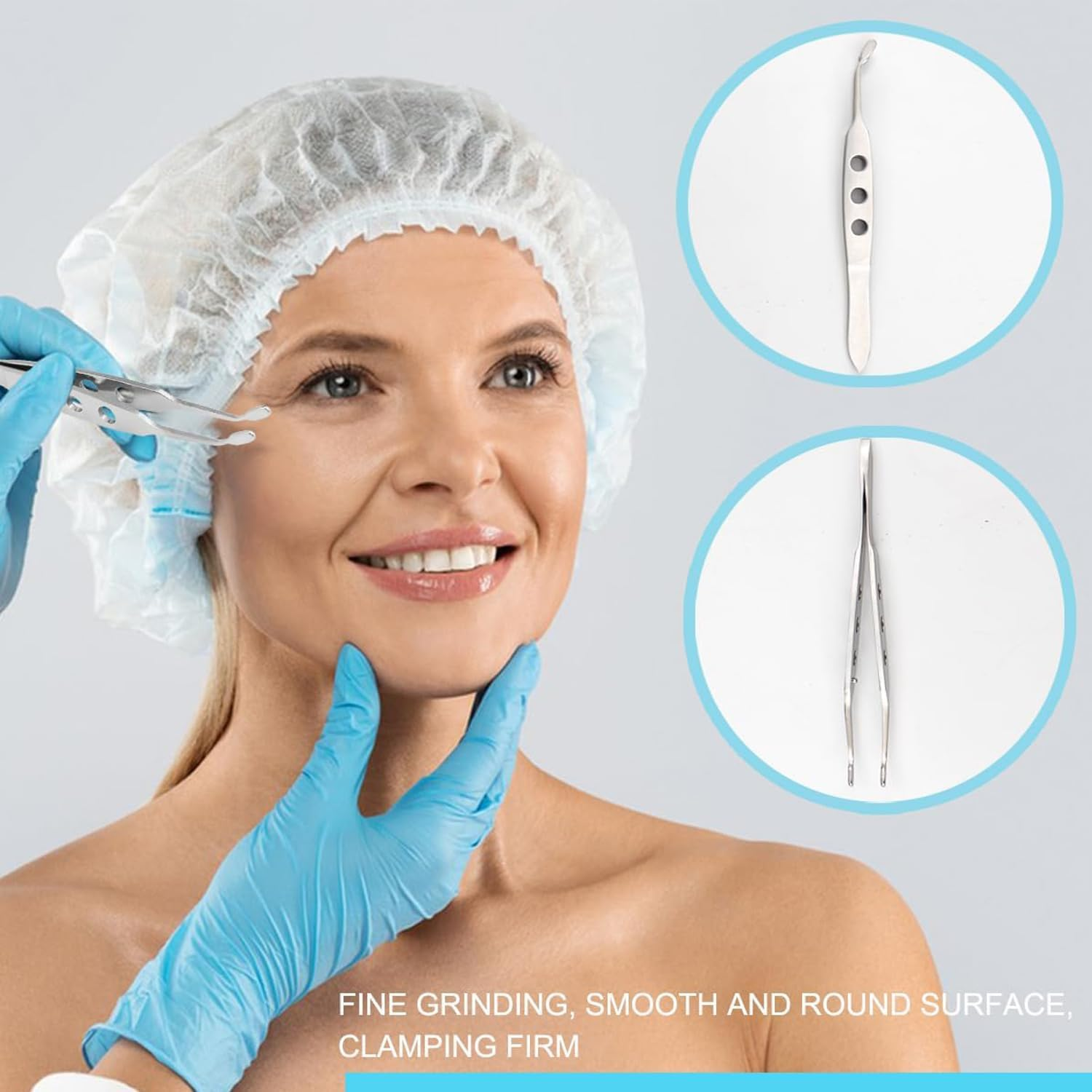 Lexziuo 1PCS Eyelid Forceps - Stainless Steel Meibomian Gland Expressor Tweezers with Non-Slip Handle, Precision Medical Instrument for Ophthalmology & Beauty Salon image number 5