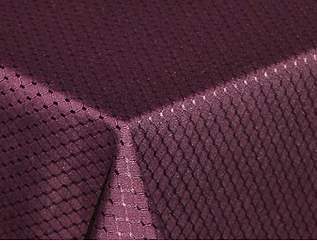 Tektrum Heavy Duty 60 X 120 Inch Rectangular Elegant Waffle Weave Check Jacquard Tablecloth Table Cover-Waterproof/Stain Resistant/Wrinkle Free-Great for Dinner, Banquet (Light Sage Green)