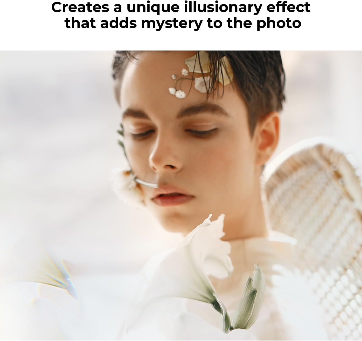 K&F CONCEPT 79Mm Handheld Subtle Kaleidoscope Filter, Special Effects Filter, Optical Glass Prism Filter for Lens image number 4