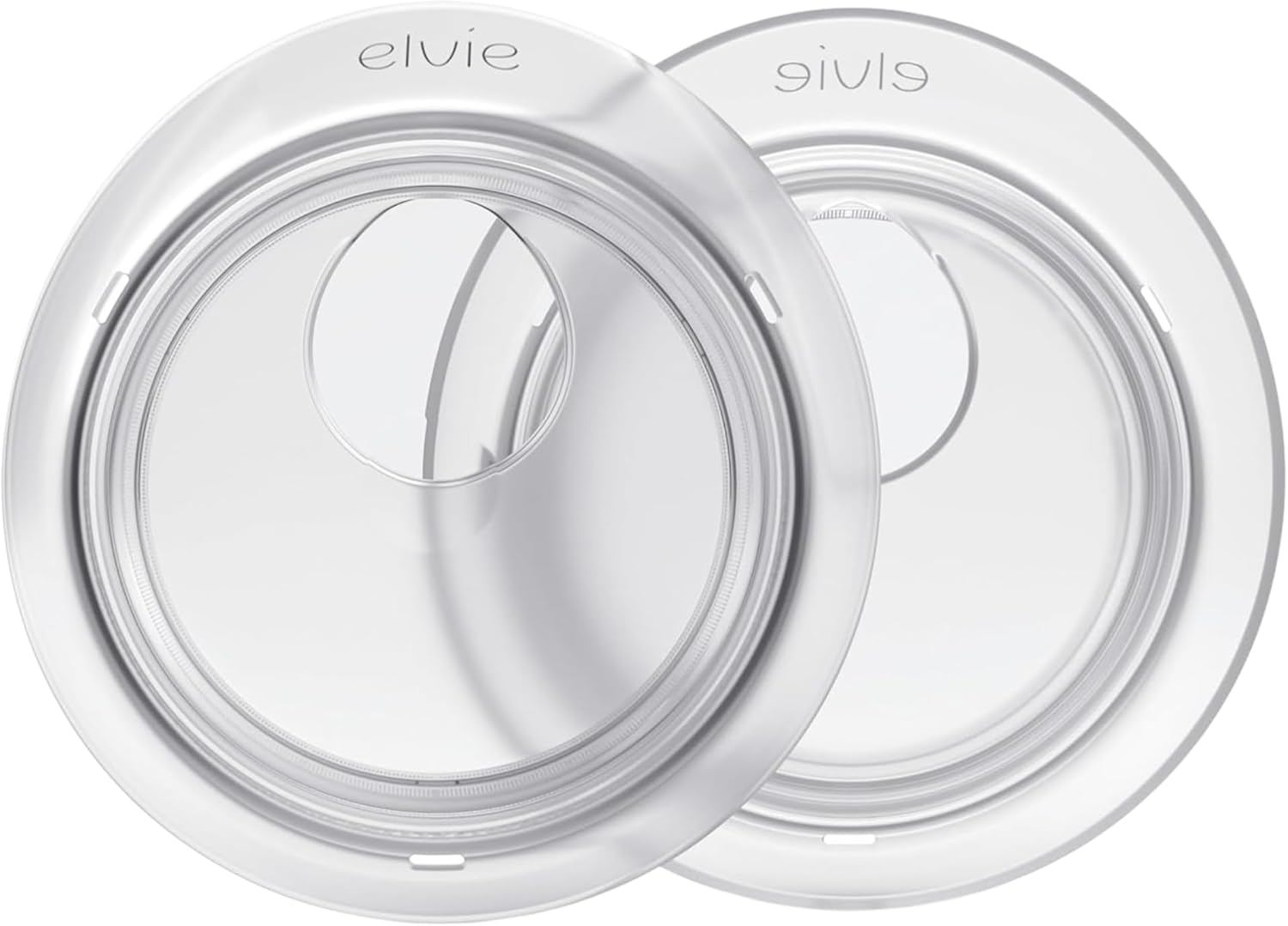 Elvie Catch Milk Collection Shells | Set of Two Discreet Leak-Protection Silicone Cups, Reuse Your Milk| Reusable Breast Shells Collect up to 1Oz | No More Wasted Milk or Wasteful Breast Pads image number 2