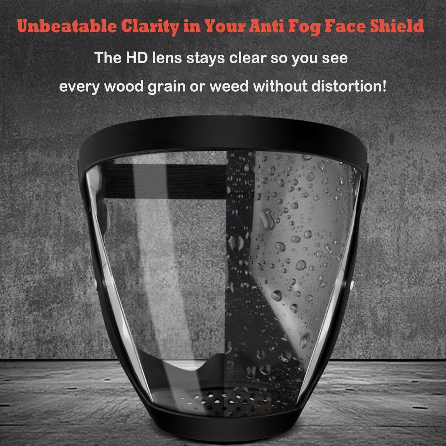 2 Pcs Face Shields for Weed Whacking,Anti-Fog Protective Full Face Mask,Safety Face Shield for Grinding and Cutting,Clear Face Shield for Weed Whacking Reusable