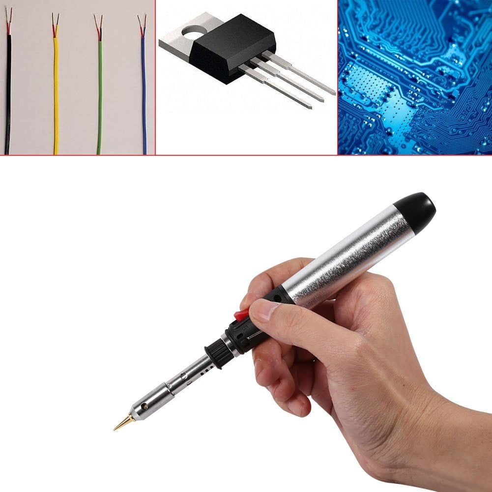 Pen Type Gas Soldering Iron, 4 in 1 Cordless Butane Gas Soldering Iron Kit Temperature Adjustable Welding Torches Tool, Soldering Tools image number 2