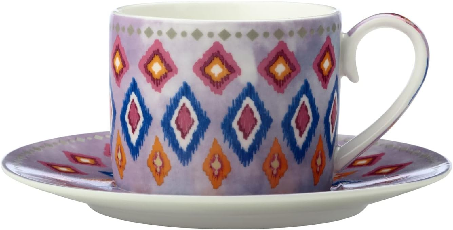 Maxwell & Williams Teas & C'S Silk Road Footed Cup & Saucer 200ML White Gift Boxed image number 1