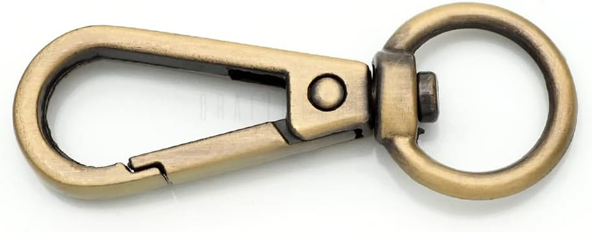 Craftmemore Push Gate Hooks Swivel Lobster Clasps Snap Clips Purse Accessoriesbest Price Pack of 10 (Brushed Brass)