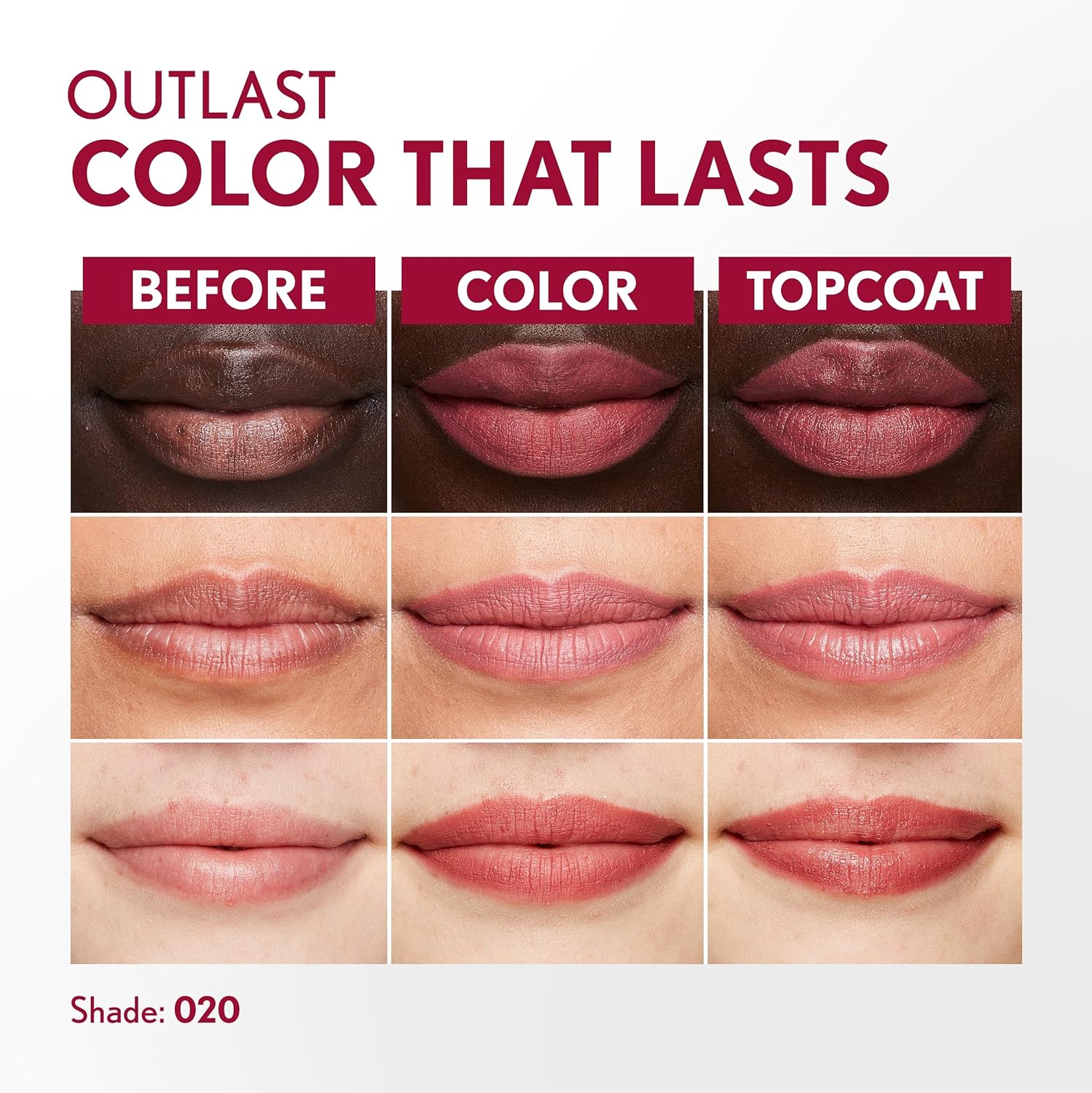 COVERGIRL Outlast All-Day Lip Color, Admire 1.9 G + 2.3 ML image number 3