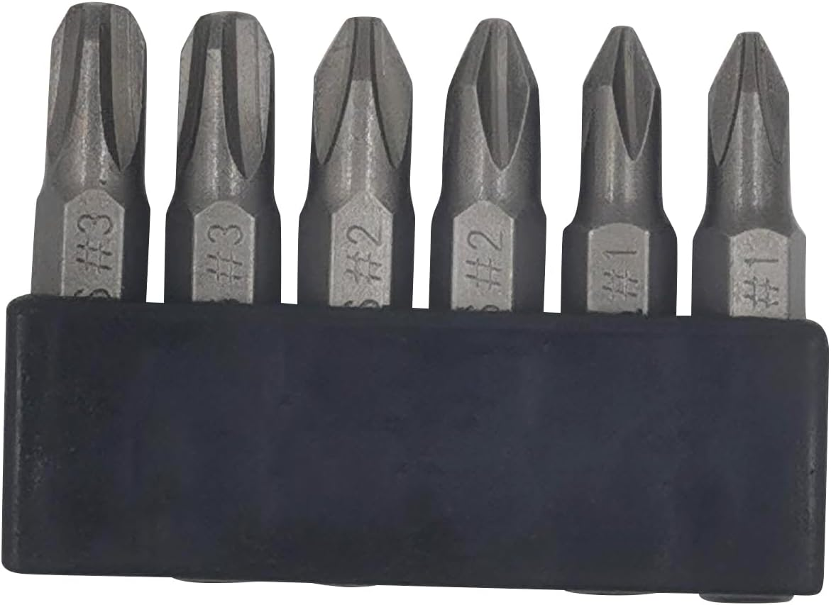6Pcs 35Mm JIS Screwdriver Bit Set with Magnetic Tip, 1/4 Hex Shank, S2 Alloy Steel & 6-Slot Storage Strip &ndash; Perfect for Japanese Motorcycles, Cars, Bicycles, and Equipment (JIS #1X2#2X2#3X2) image number 2