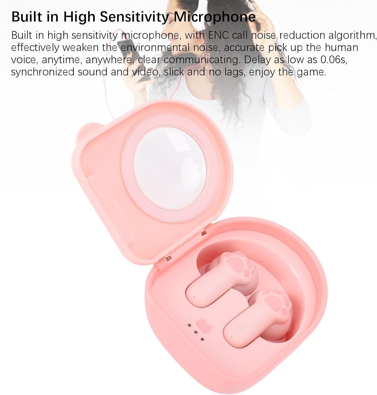 MENDUNER BT5.4 Earbuds with Noise Cancelling Mic - 13Mm Driver Ergonomic Design for Sports and Gaming Dual Mode Sound Quality image number 1