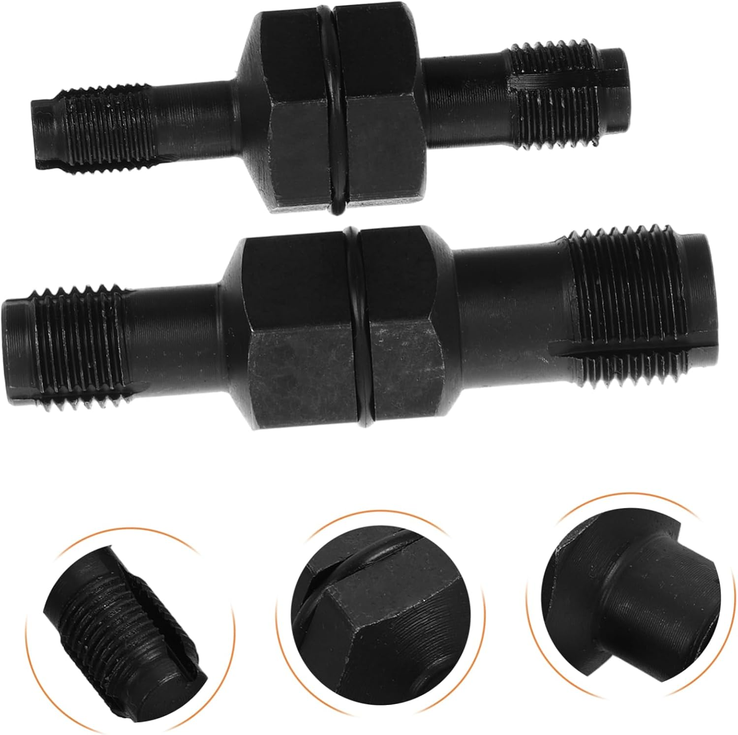 TINEASUR 2Pcs Spark Plug Thread Cleaning Tool Engine Spark Plug Thread Repair Kit for Automotive Maintenance image number 3