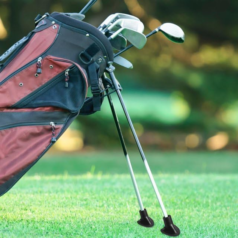 2 Pcs Black Golf Bag Stand Feet Replacement, Wear-Resistent Golf Bag Rubber Feet Replacement, Necessary Golf Club Bag Accessories Strong Grip, Easy to Install, Golf Club Bag Accessories, Golf image number 6