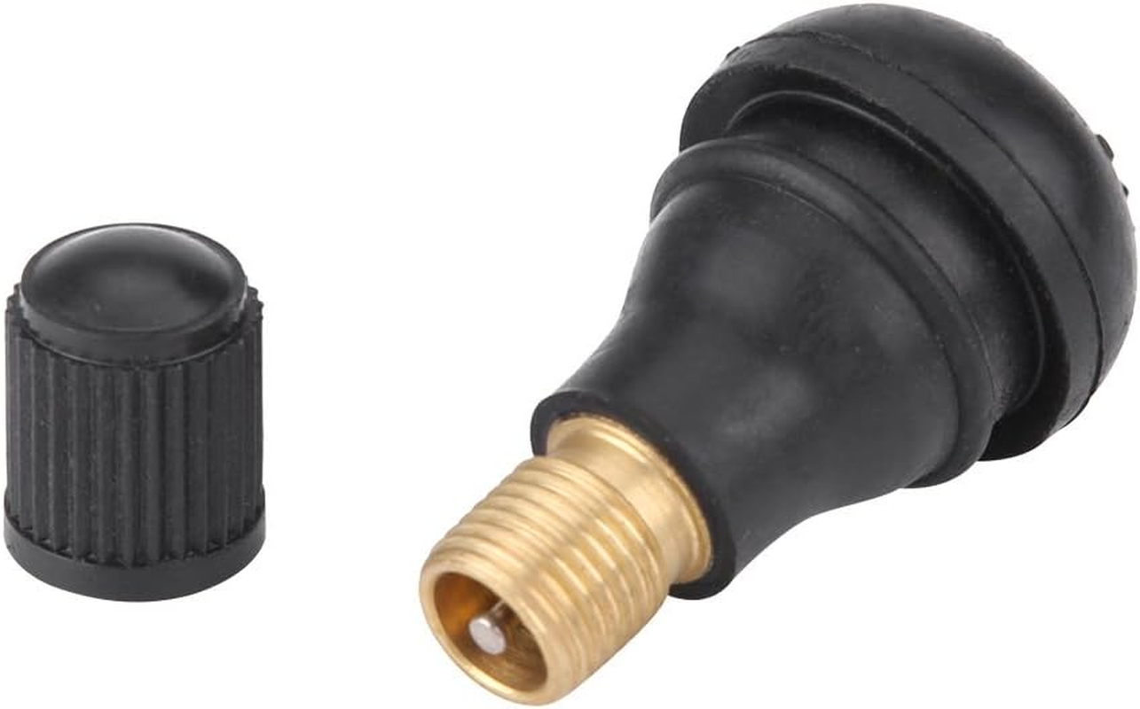 10Pcs TR412 Rubber Snap Pen in Valve Stem Set Metal and Rubber Car Snap Pen in Tyre Tyre Valve Stem Replacement for ATV Lawn, Versatile Design, High Temperature Valve Cores image number 4