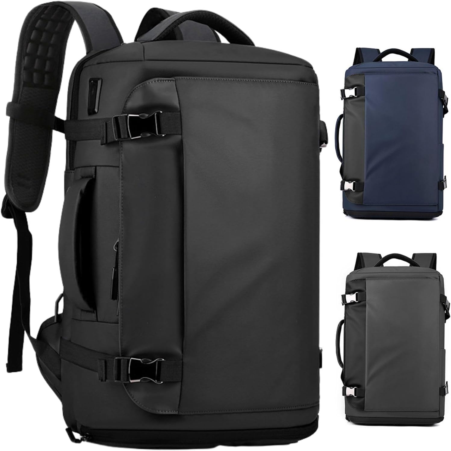 Laptop Backpack,Travel Laptop,Waterproof with Large Shoe Compartment, Side-Open Design, USB-C Charging Port, Anti-Theft for Men & Women, Travel, Hiking, School, Laptop Work Bag, 15 Inch.