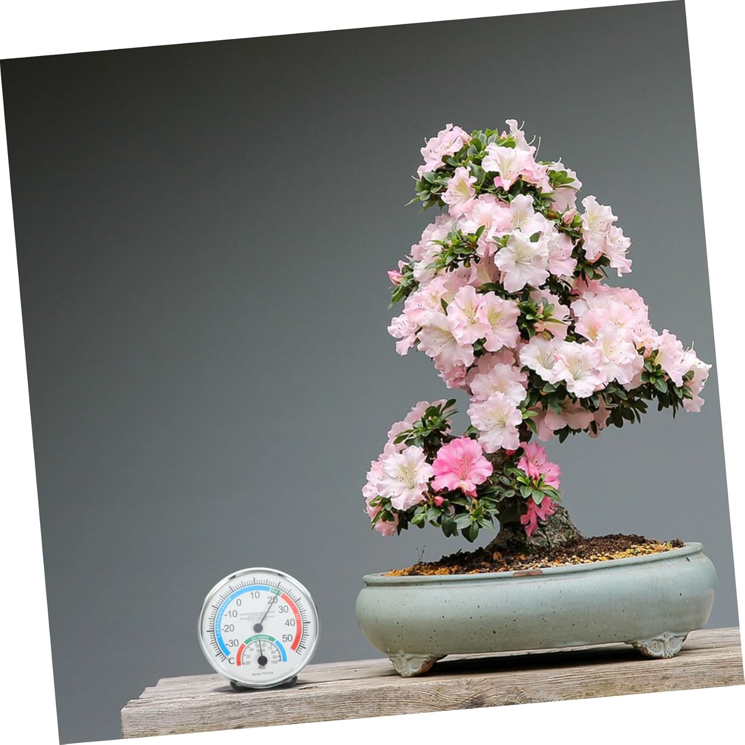 Indoor Outdoor Hygrometer Thermometer with Clear Display Abs Material Compact Design for Patio Garden Home Temperature Humidity Monitoring image number 5