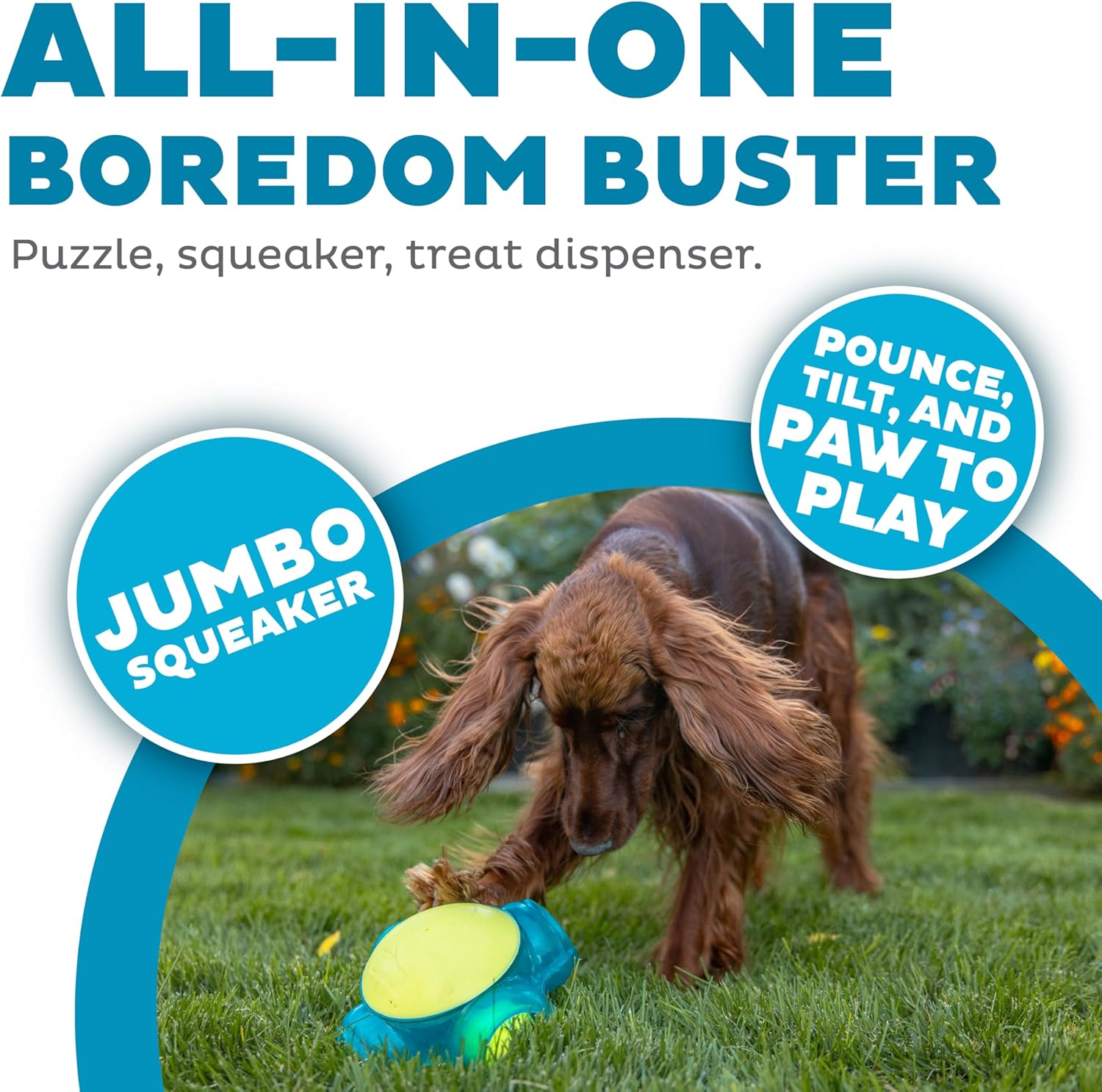 Outward Hound Tennis Maze Craze Interactive Squeaky Dog Toy, Green image number 2