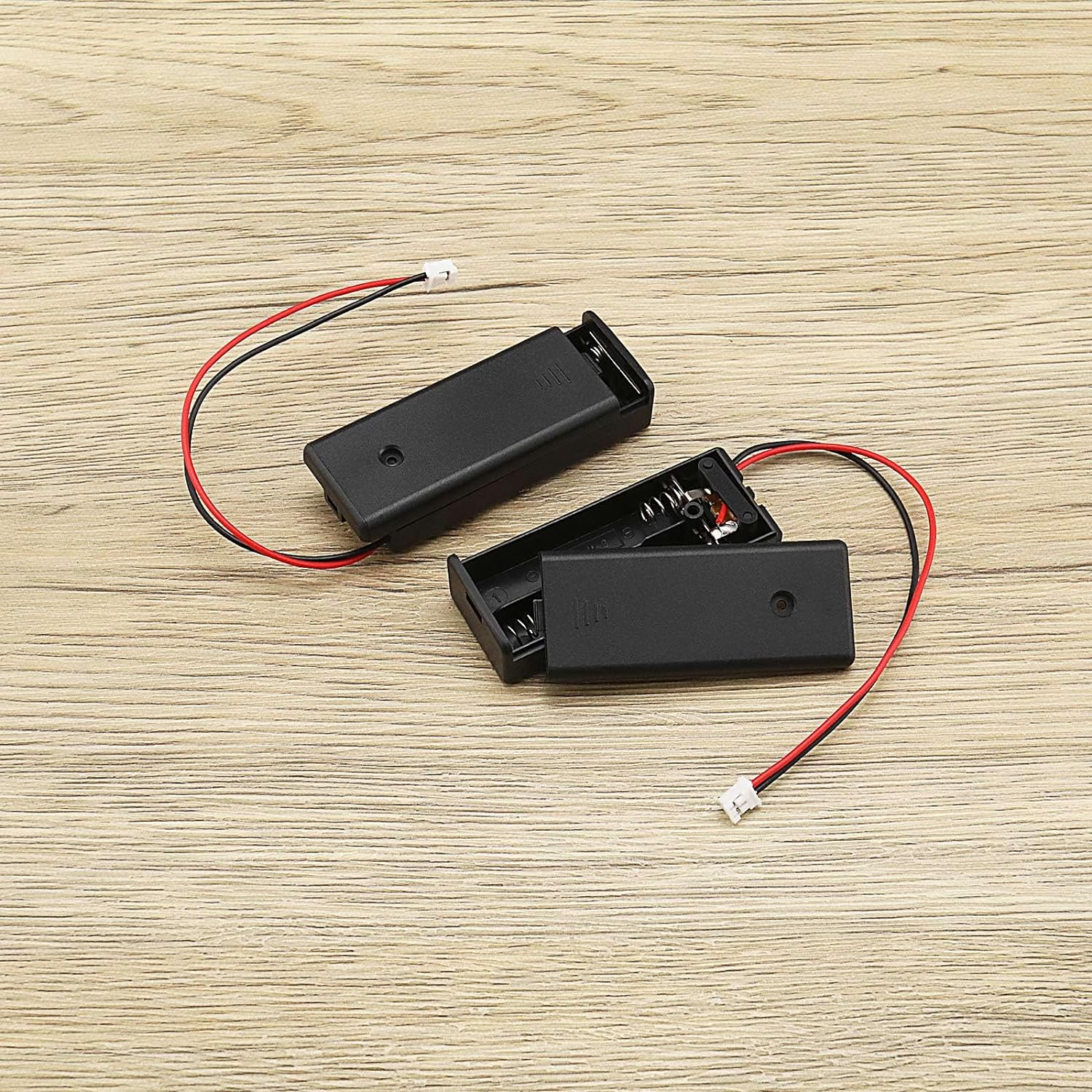 5PCS Black 3V 2 AAA Battery Holder Pack Case Cover Storage Box with On/Off Switch Ph2.0-2Pin Male Connector Cable Compatible with BBC Micro:Bit Board 135Mm image number 6