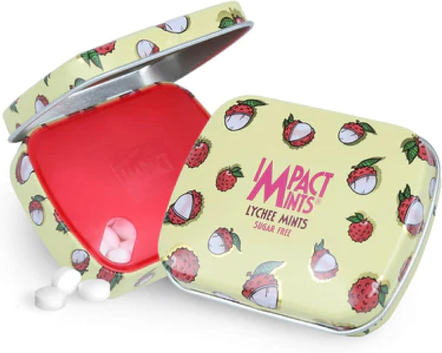 Impact Mints Candy Fruity Lychee Sugar Free 6 Tins image number 2