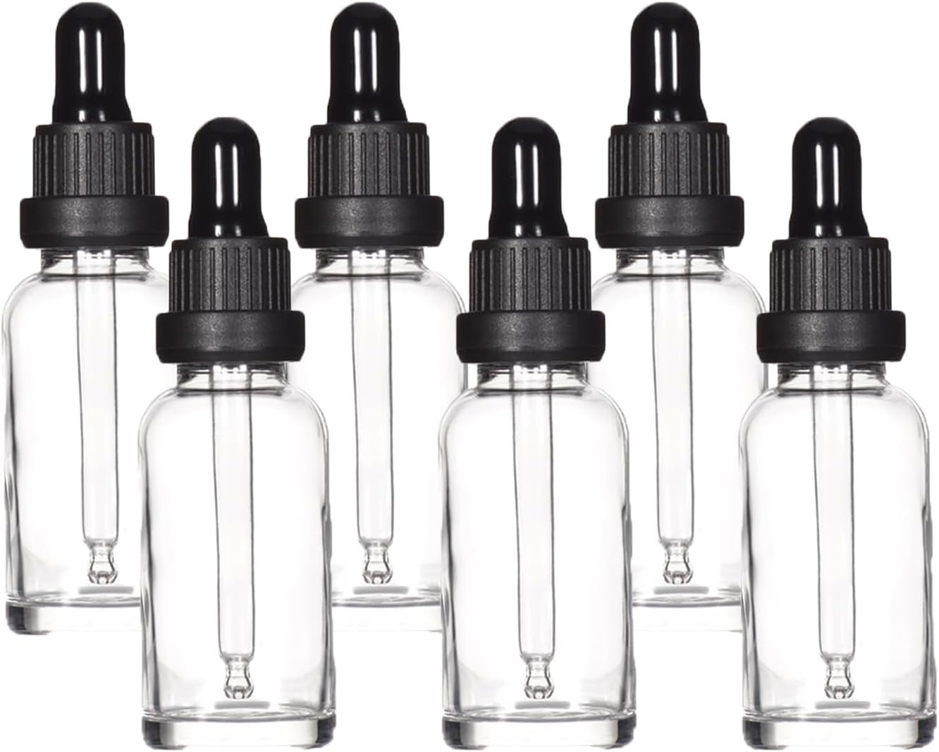 Winerstony Pipette Bottle 30 Ml Clear Apothecary Bottle with Pipette Glass for Essential Oil, Aromatherapy, Massage, Fragrances, Laboratory, Cosmetics, Travel - 6 Pieces image number 6