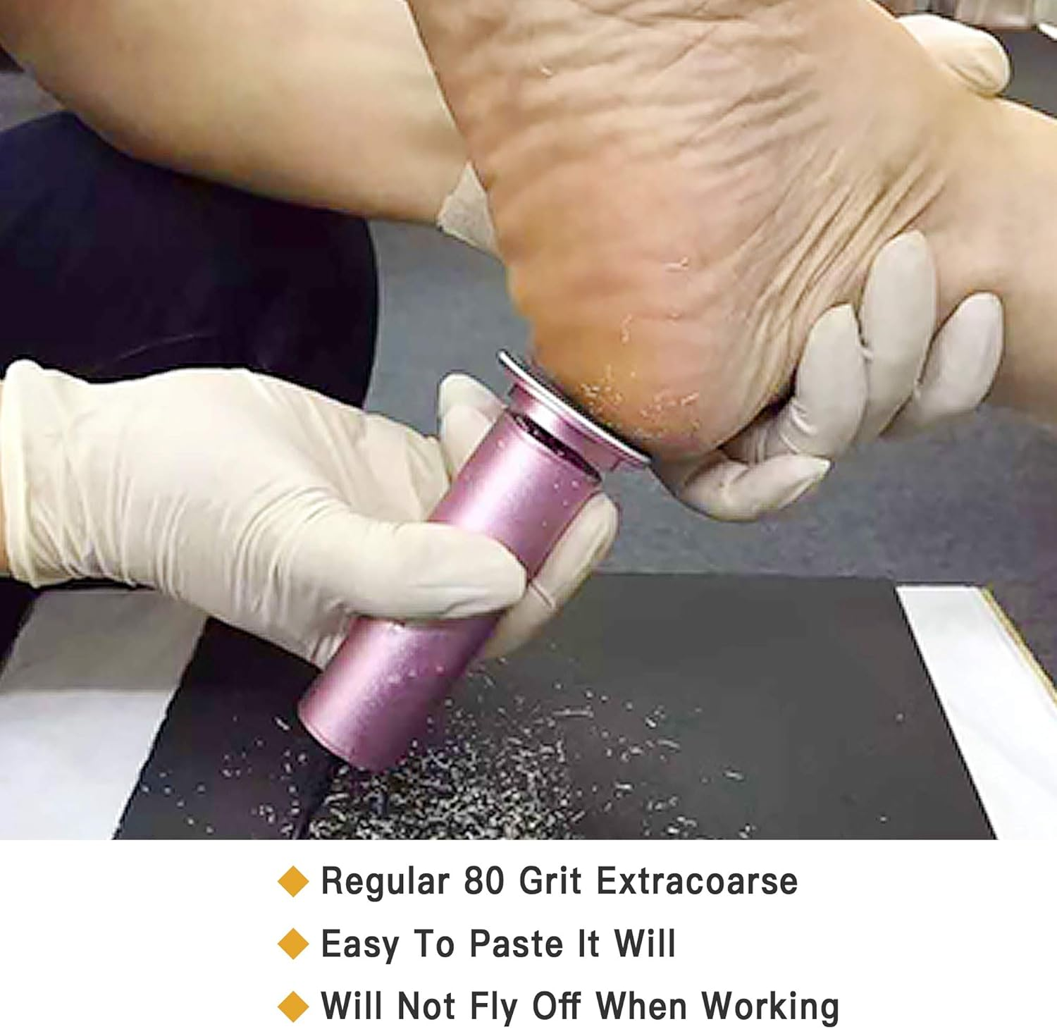 Akamino 120 Pieces Replacement Sandpaper Discs for Electric Foot File - Professional Callus Remover Tool Sandpaper Pad for Men Women Dead Cracked Hard Skin Calluses image number 2