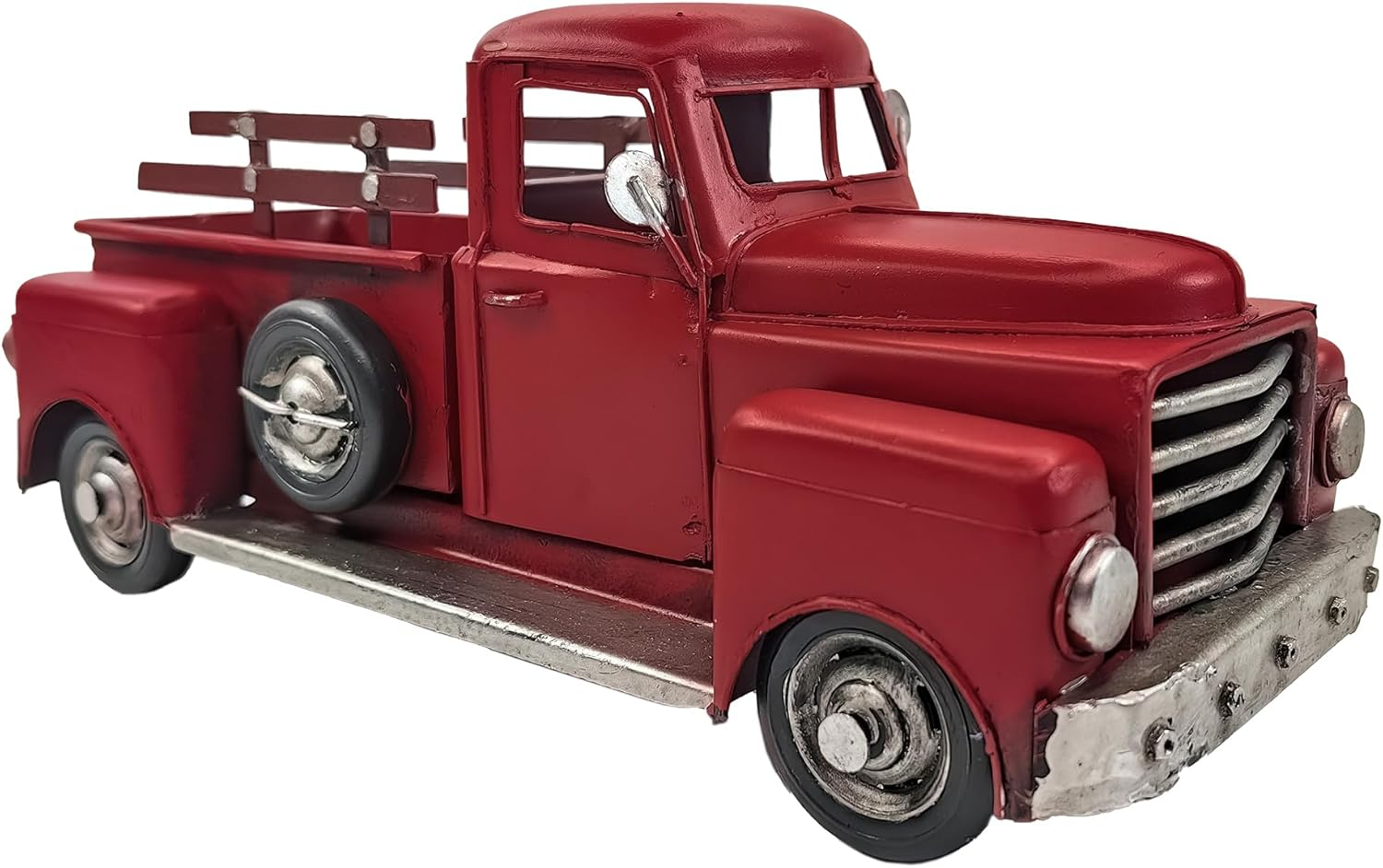Ychtewy-Iron Classic Red Truck Pick-Up Model Collectible Vehicle Decoration, Metal Truck Christmas Decor ，Unique Blend of Vintage, Rustic, Farmhouse Truck Decor for Table Top Decor. (A)&hellip;