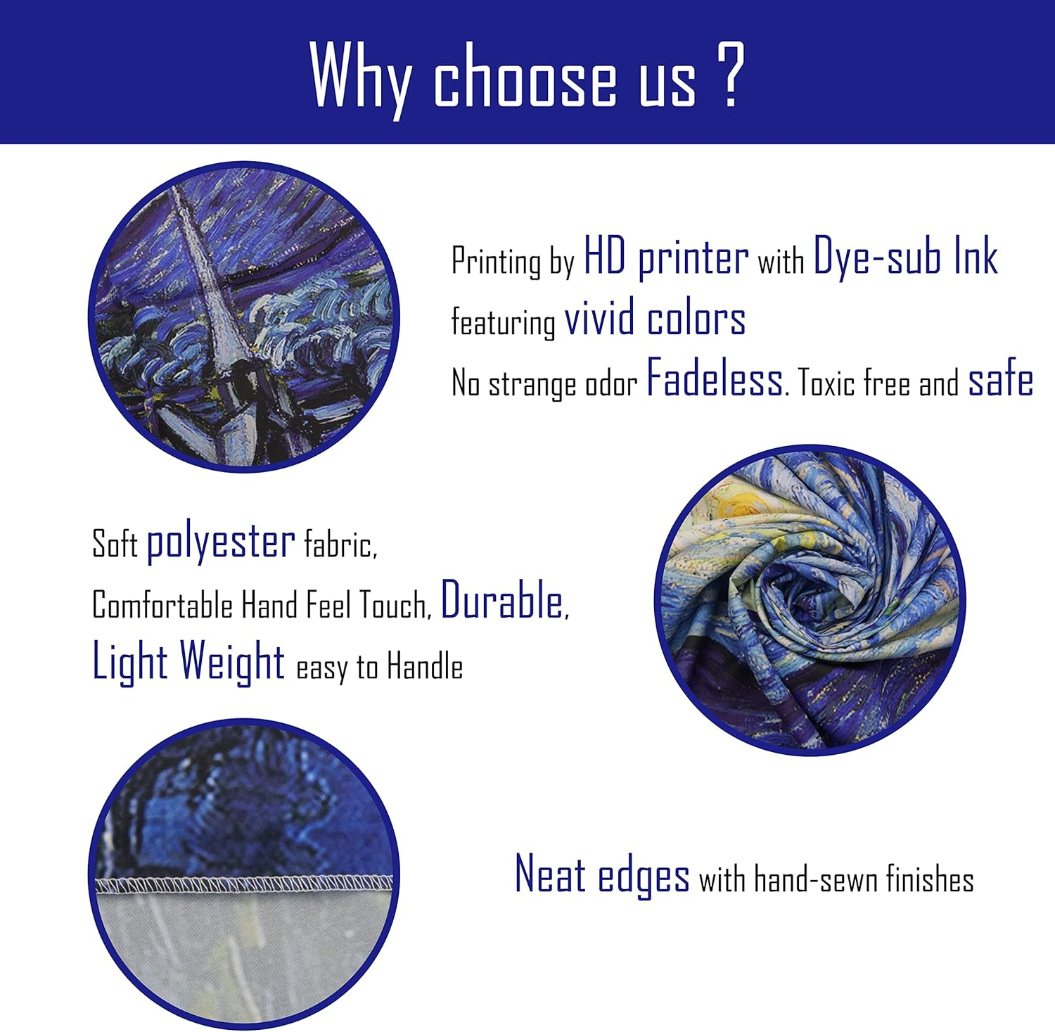 Blacklight Classical Tapestry UV Reactive Art Tapestry Starry Nigth Tapestry Black Light Poster Van Gogh Tapestry for Bedroom Aesthetic Tapestry Glow in the Dark Tapestries Home Decor 79" X 59"