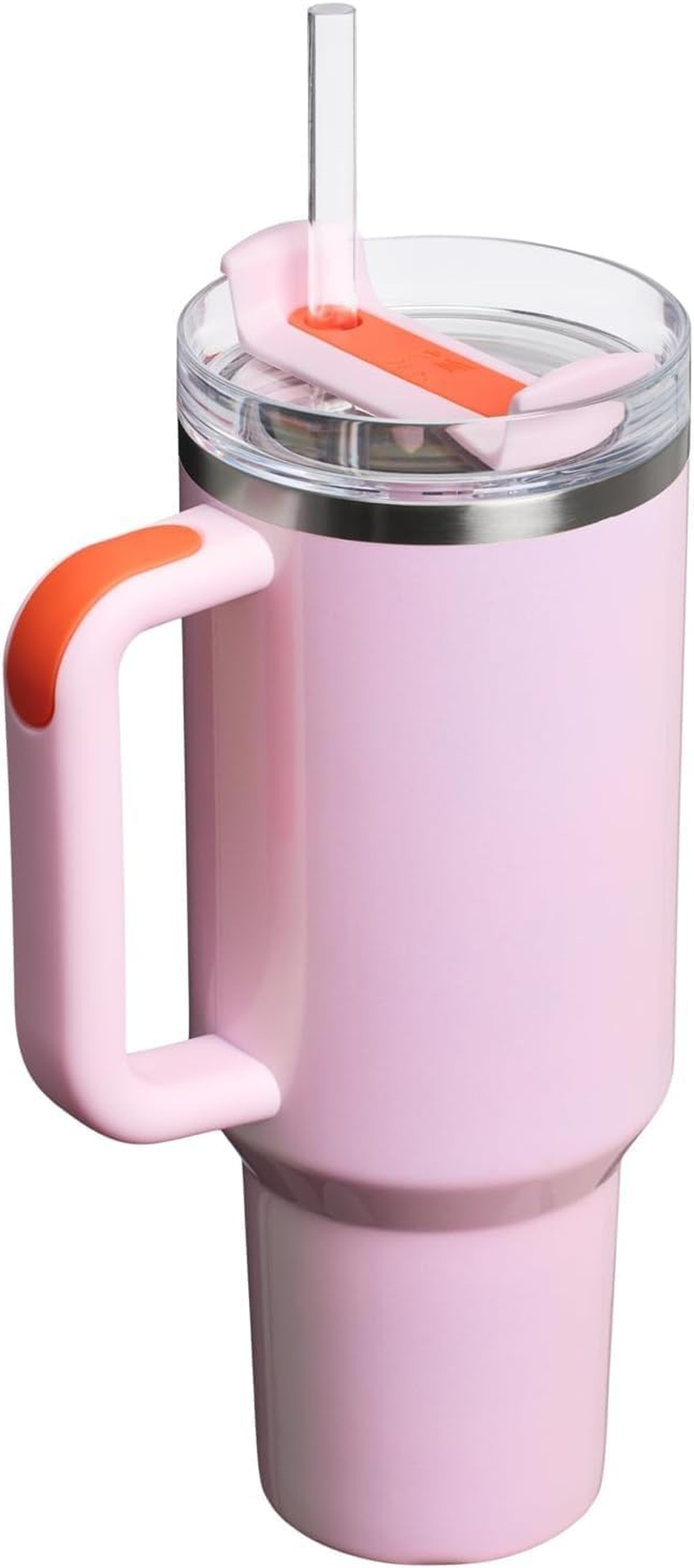 Stanley Quencher H2.0 Tumbler with Handle and Straw 40 Oz | Flowstate 3-Position Lid | Cup Holder Compatible for Travel | Insulated Stainless Steel Cup | Bpa-Free | Rose Petal Shimmer image number 1