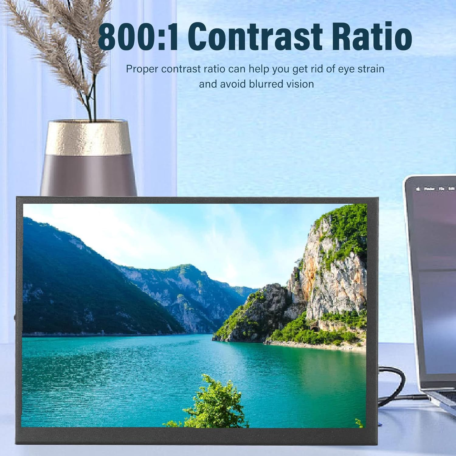 8.9 Inch Portable Touchscreen Monitor, Type-C Gaming Display for Laptop, for Xbox, for Banana Pi, Travel Second Screen image number 4