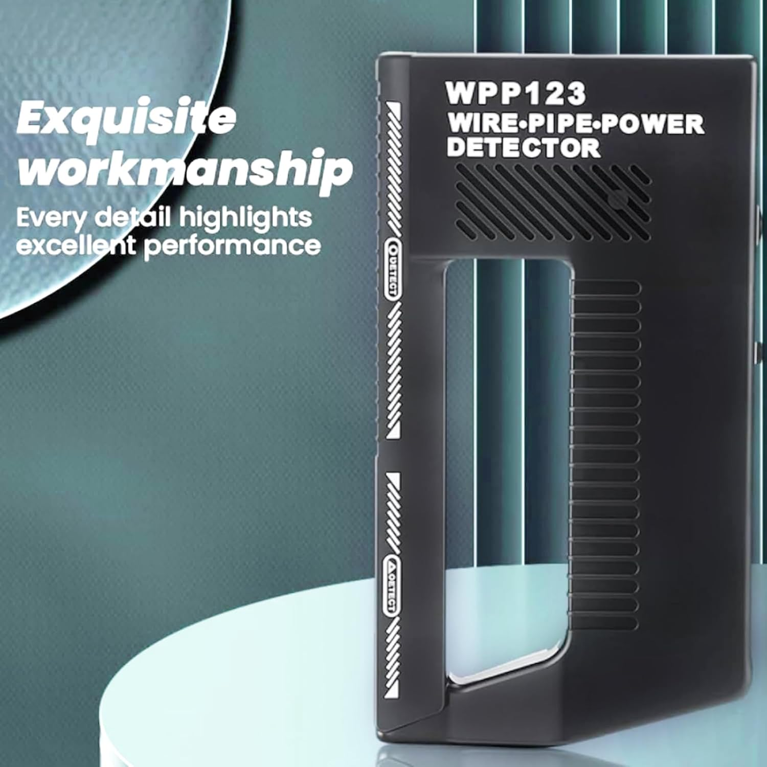 WPP123 Wall Scanner & Metal Detector &ndash; High-Sensitivity Stud Finder with Adjustable Alert &ndash; Detects Pipes, Wires & Studs &ndash; DIY & Professional Multifunction Tool &ndash; Durable Plastic image number 1