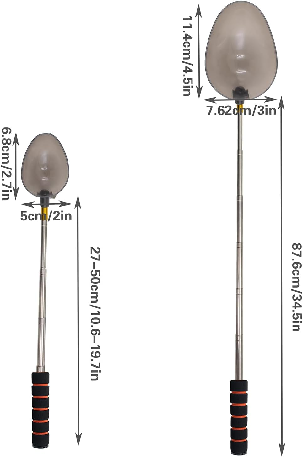 Qotang Pet Urine Collector, Urine Collector for Dogs and Cats, Telescopic Urine Collector for Dogs, Pet Urine Stick, Urine Sample Catcher, Reusable Dog Urine Collector