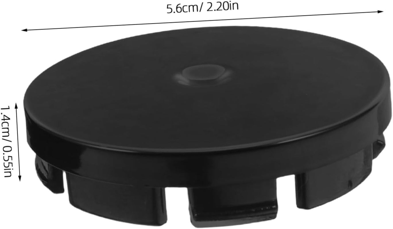 Garneck 4Pcs Wheel Centre Caps Black Plastic Rim Covers Car Rim Centre Covers Hub Attachment Cap Car Wheel Hub Center image number 6