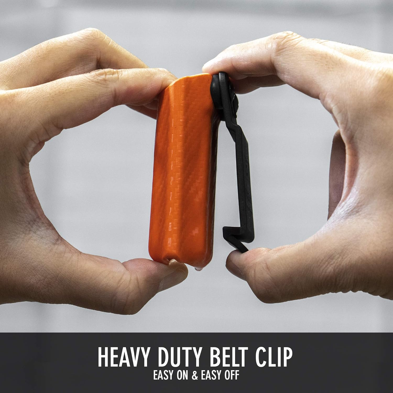 Clip & Carry Kydex Multitool Sheath for LEATHERMAN Surge - Made in USA (Multi-Tool Not Included) EDC Multi Tool Sheath Holder Holster Cover (Carbon Fiber Black) - Black image number 3