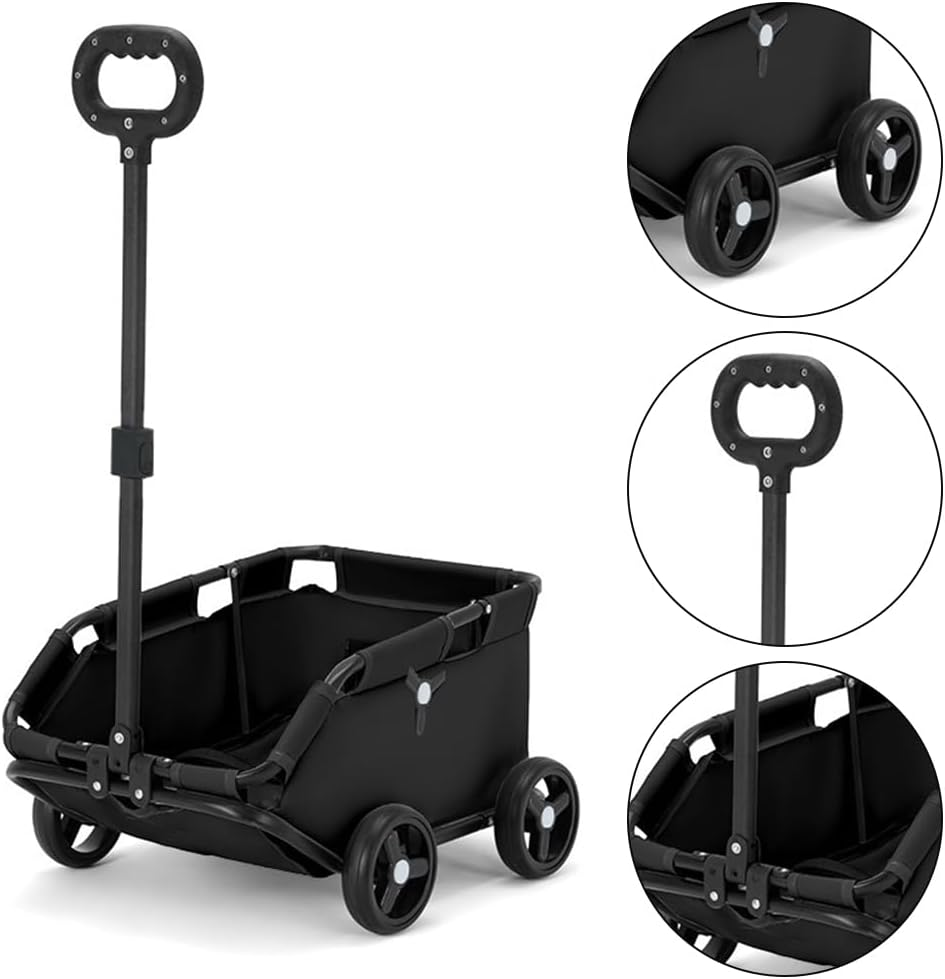 Adjustable Pet Carrier Stroller with 4 Wheels, Rolling Cat Carrier Carriage, Lighhtweight Folding Trolley Dog Cart, Folding Dog Cart, Ideal for Travel, Shopping, Walking, Playing ﻿ image number 5