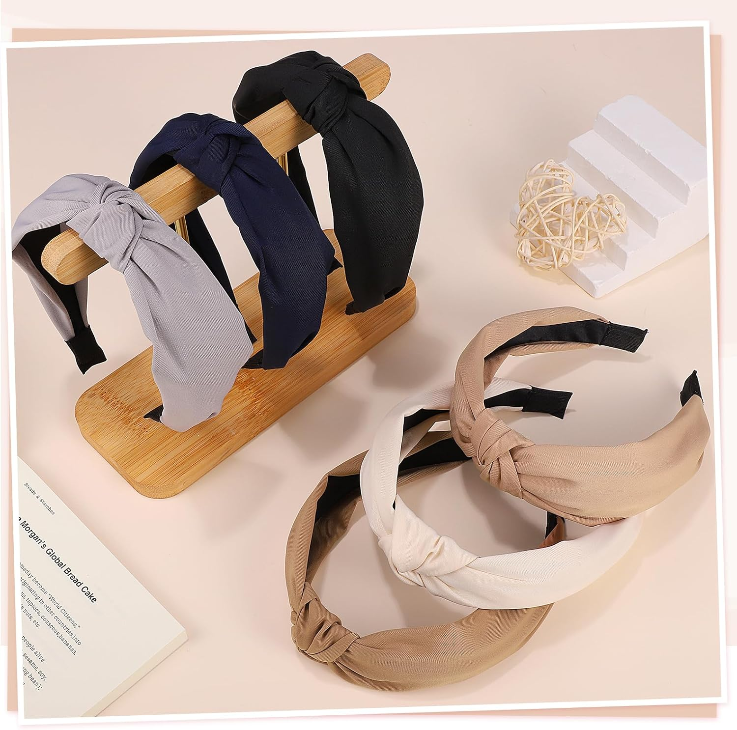 Pack of 6 Women'S Headbands, Knotted Headbands, Make-Up, Non-Slip Headband for Women and Girls image number 5