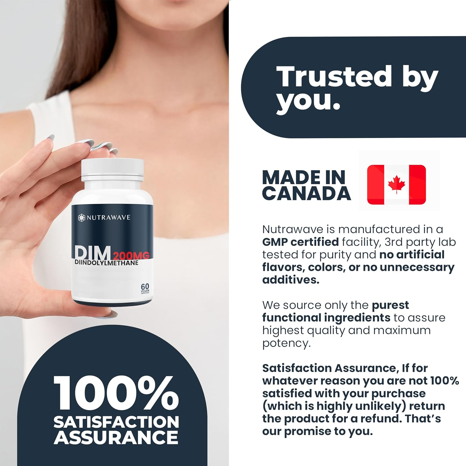 Nutrawave DIM 200Mg &ndash; Non-Gmo, Vegan, Gluten Free &ndash; 60 Capsules image number 4