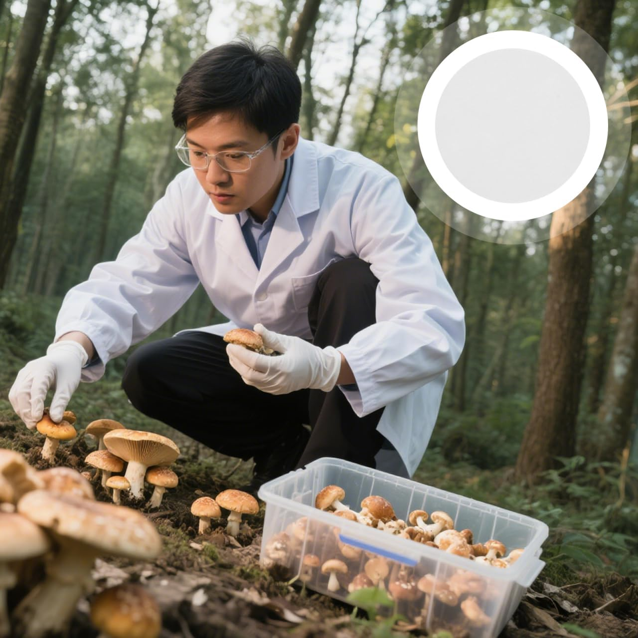 Mipcase 24Pcs Monotub Adhesive Filter Discs : Monotub Filters for Mushroom Cultivation - Mushroom Growing Supplies, 2.95X2.95X0.08In (White) image number 5