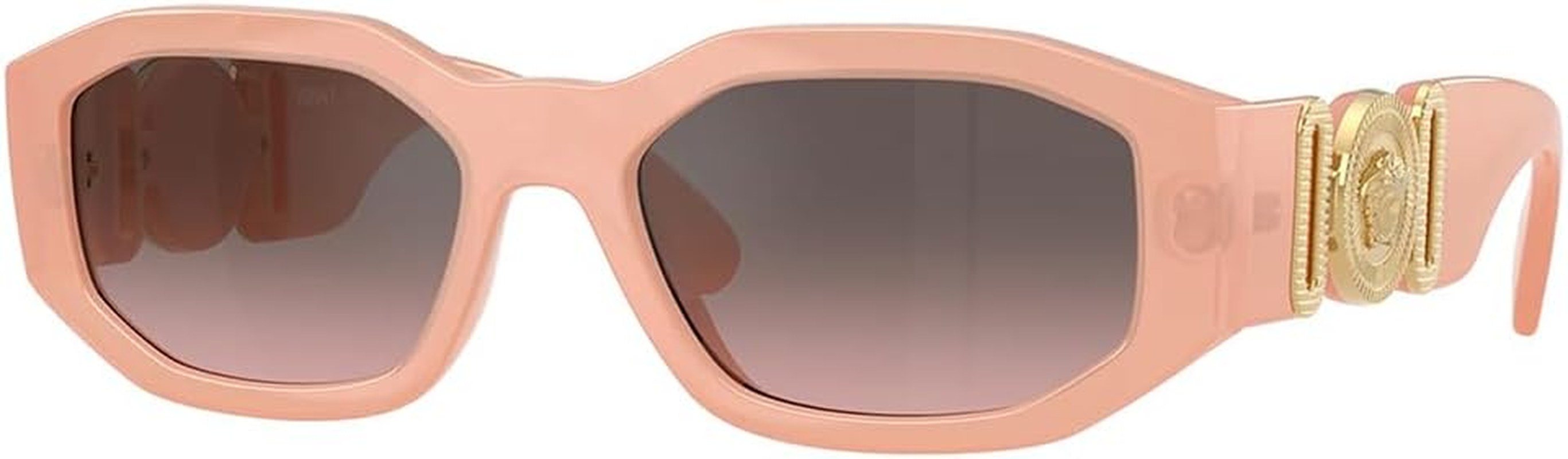 Versace Man Sunglasses Black Frame, Dark Grey Lenses, 53MM