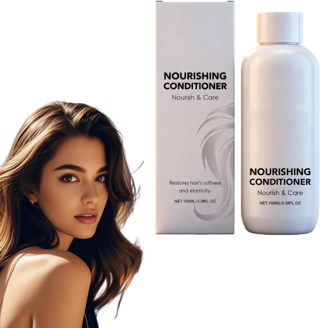 Volumizing Shampoo and Nourishing Conditioner Set for Fine Hair - Thickening & Volume Boosting Hair Care Duo - for Straight or Wavy Hair Types - Adds Fullness and Bounce to Hair, 100Ml (5 Bottles)