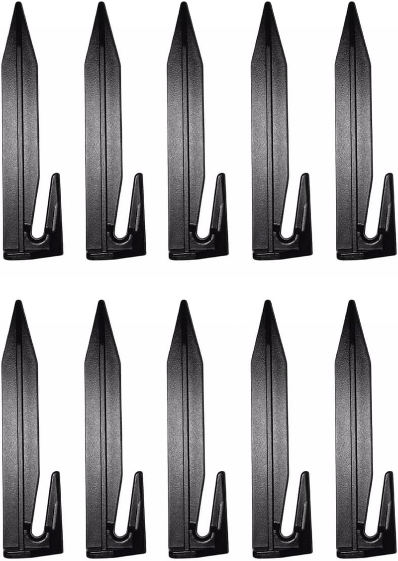 10 Pcs 8.5Cm Outdoor Lawn Mower Boundary Line Signal Line Press Line Nails - Durable Plastic Ground Pegs for Gardening & Landscaping