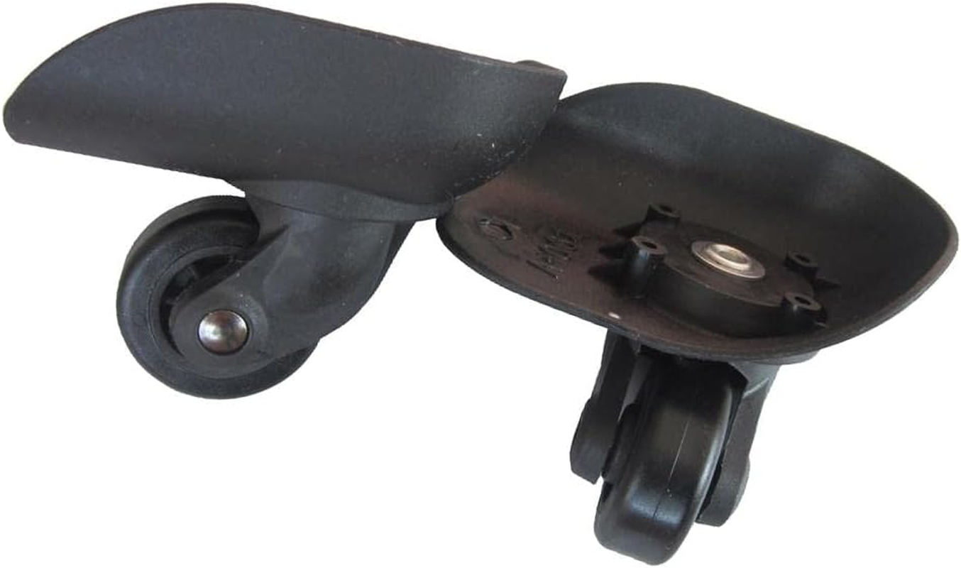 Eigell 2 Pairs Vluggage Carriers Rubber Wheels Replacement Wheels for Suitcases