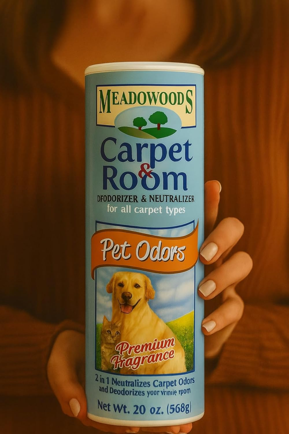 Pet Carpet Deodorizer Powder &ndash; Odour Eliminator & Room Freshener &ndash; Pet Safe Carpet Cleaner Solution 568G &ndash; Long Lasting Carpet Cleaning Powder &ndash; Safe for Pets & Kids &ndash; Vacuum Friendly Carpet Freshener image number 2