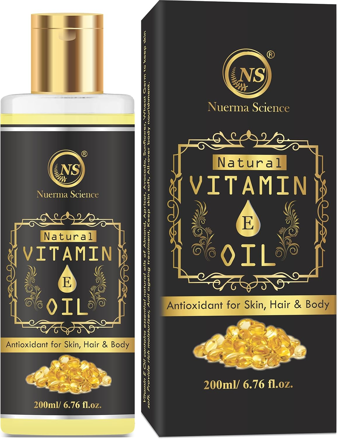 Nuerma Science Vitamin E Oil for Skin & Hair-200 ML image number 1