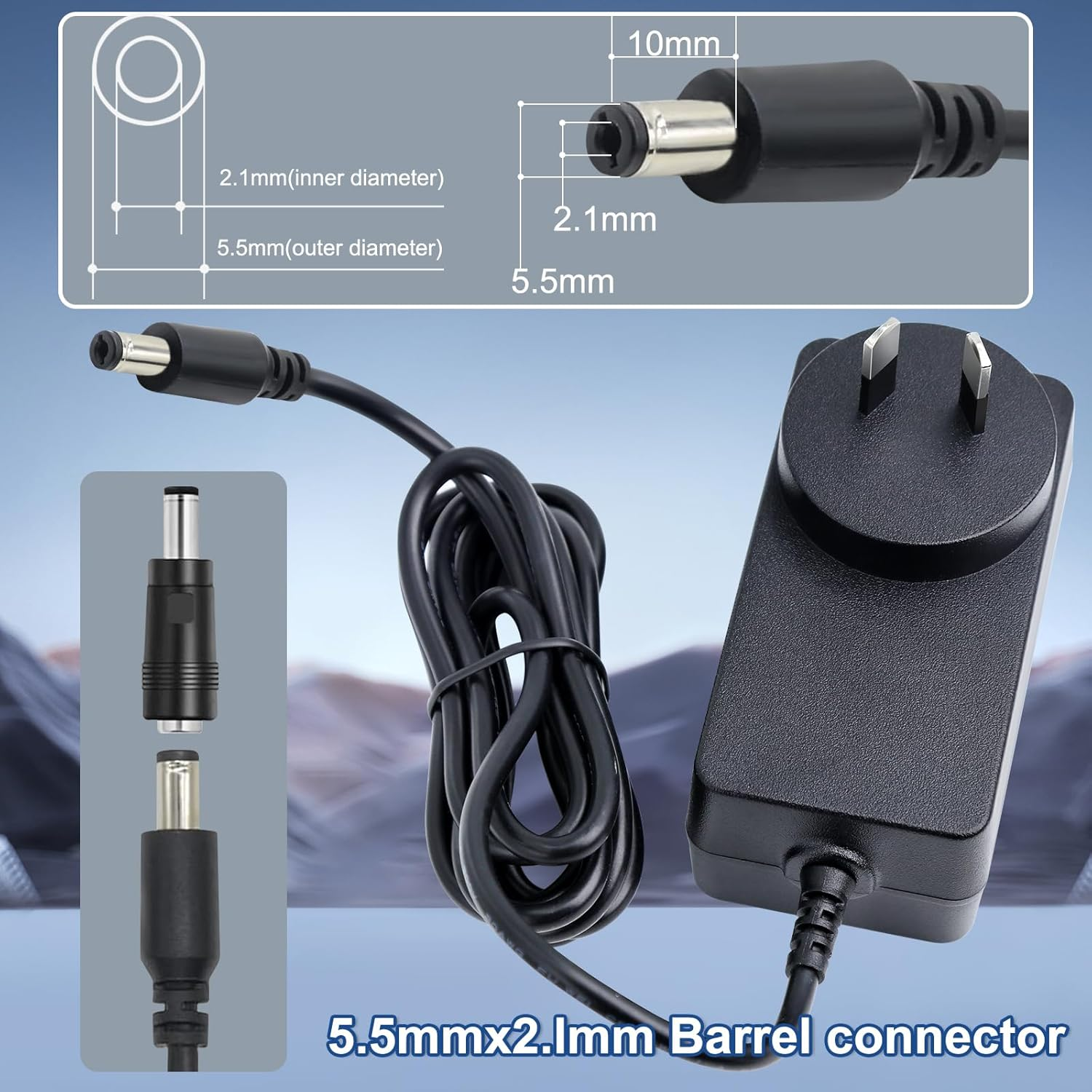 Universal AC to DC 12V 3A Power Supply Adapter - Perfect for CCTV, DVR, NVR, Router, Network Switch, LED Strip, Speaker, TV Box, and More image number 3