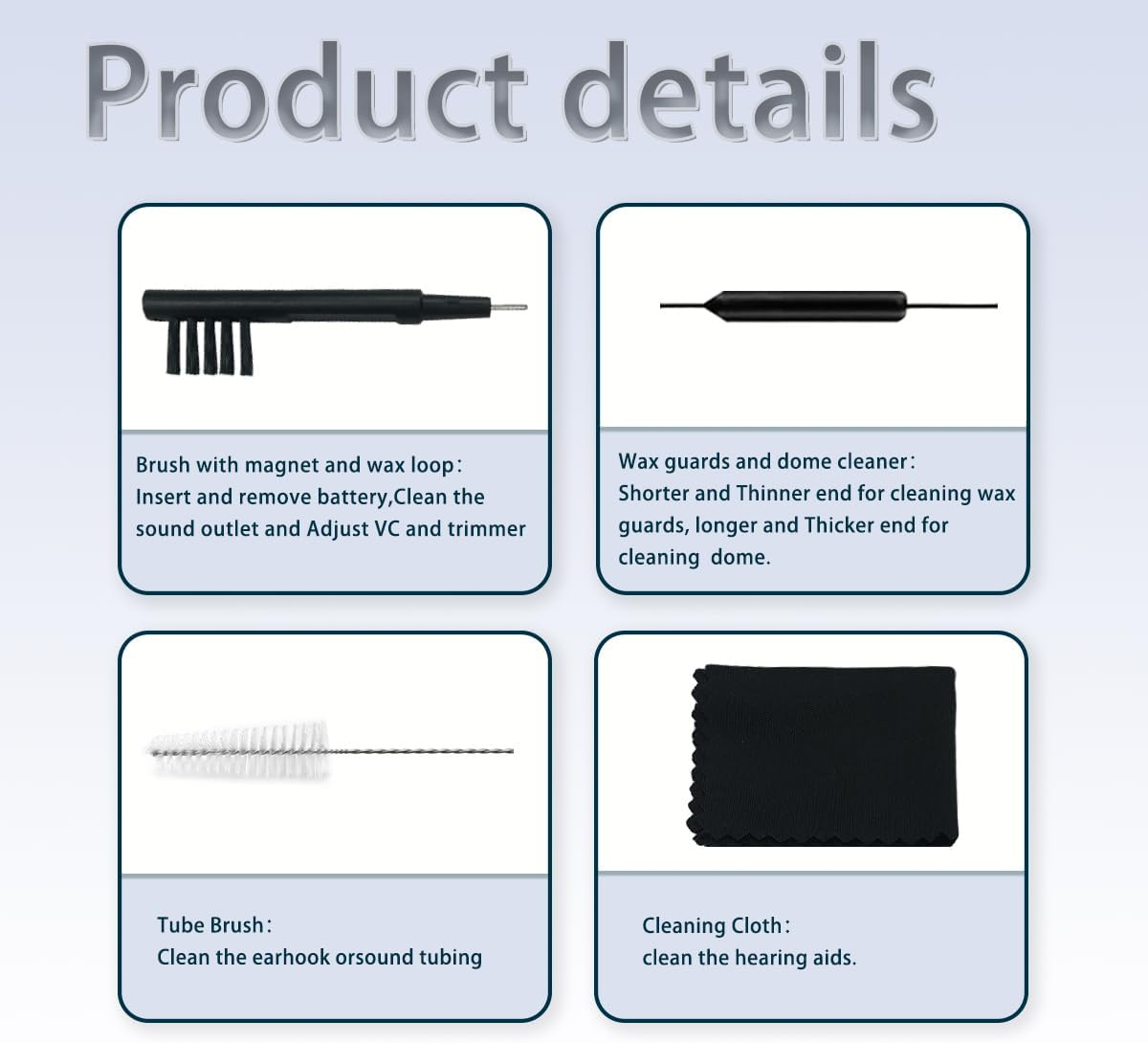 GN Cerustop Hearing Wax Guards PN 20439700 Filters for Resound,Phonak,Unitron, Resound, Beltone, Widex Heaing Aid, Hearing Aid Wax Traps Cleaning Tools Kit with Carry Case-3Packs image number 4