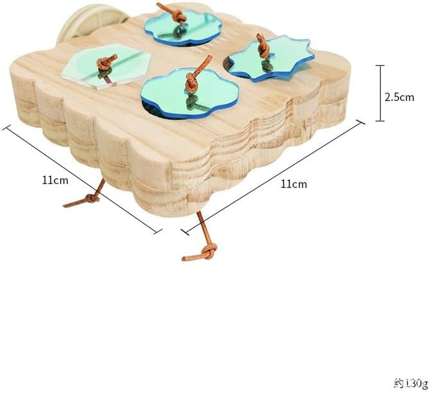 2Pcs Parrot Foraging Station Wooden Interactive Enrichment Bird Toy, Wooden Small Bird Foraging Interactive Parakeet Foragings Toys, Woodens Foragings Station for Parrots